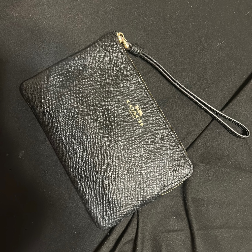 Black Coach Wristlet